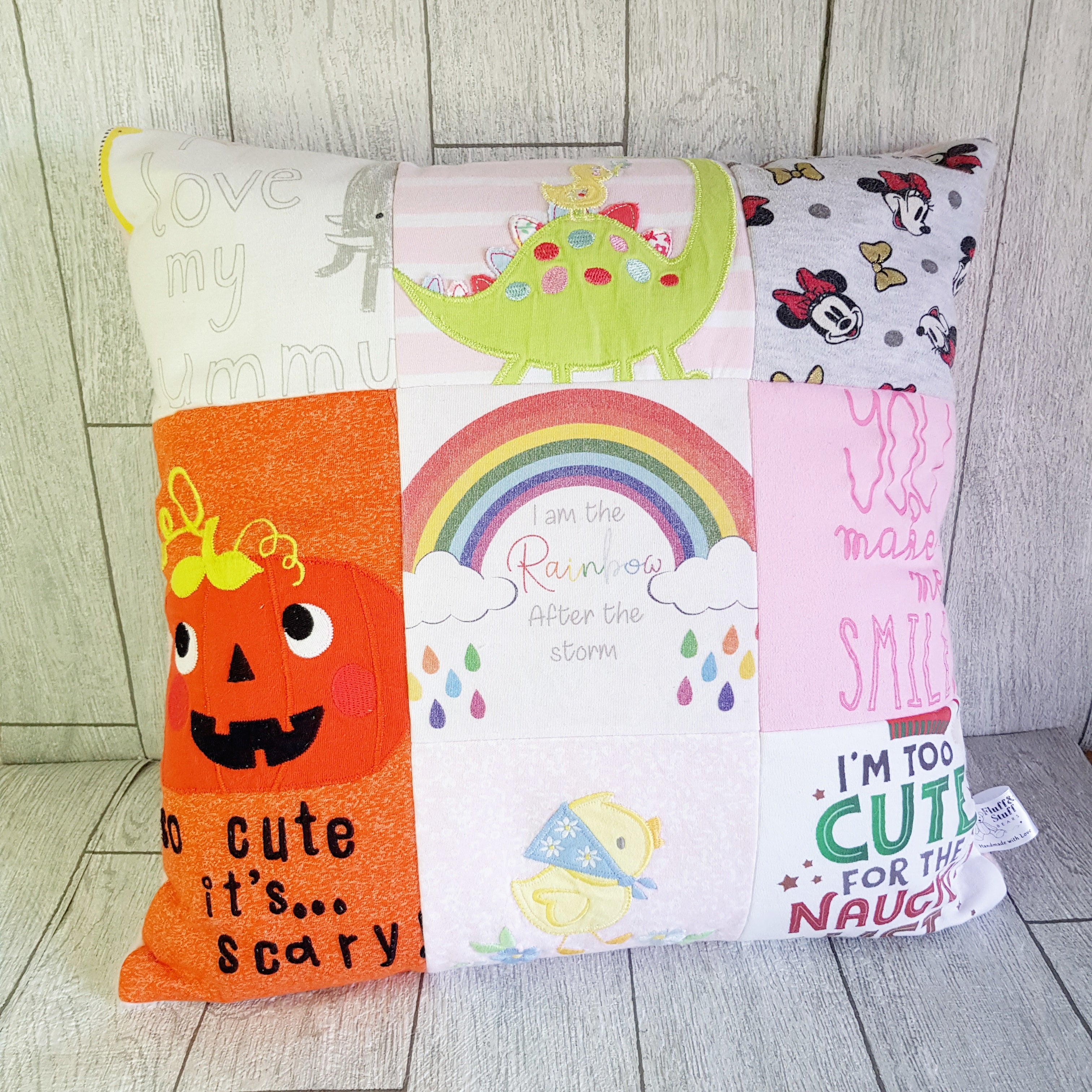 Baby Clothes 9 patch Cushion