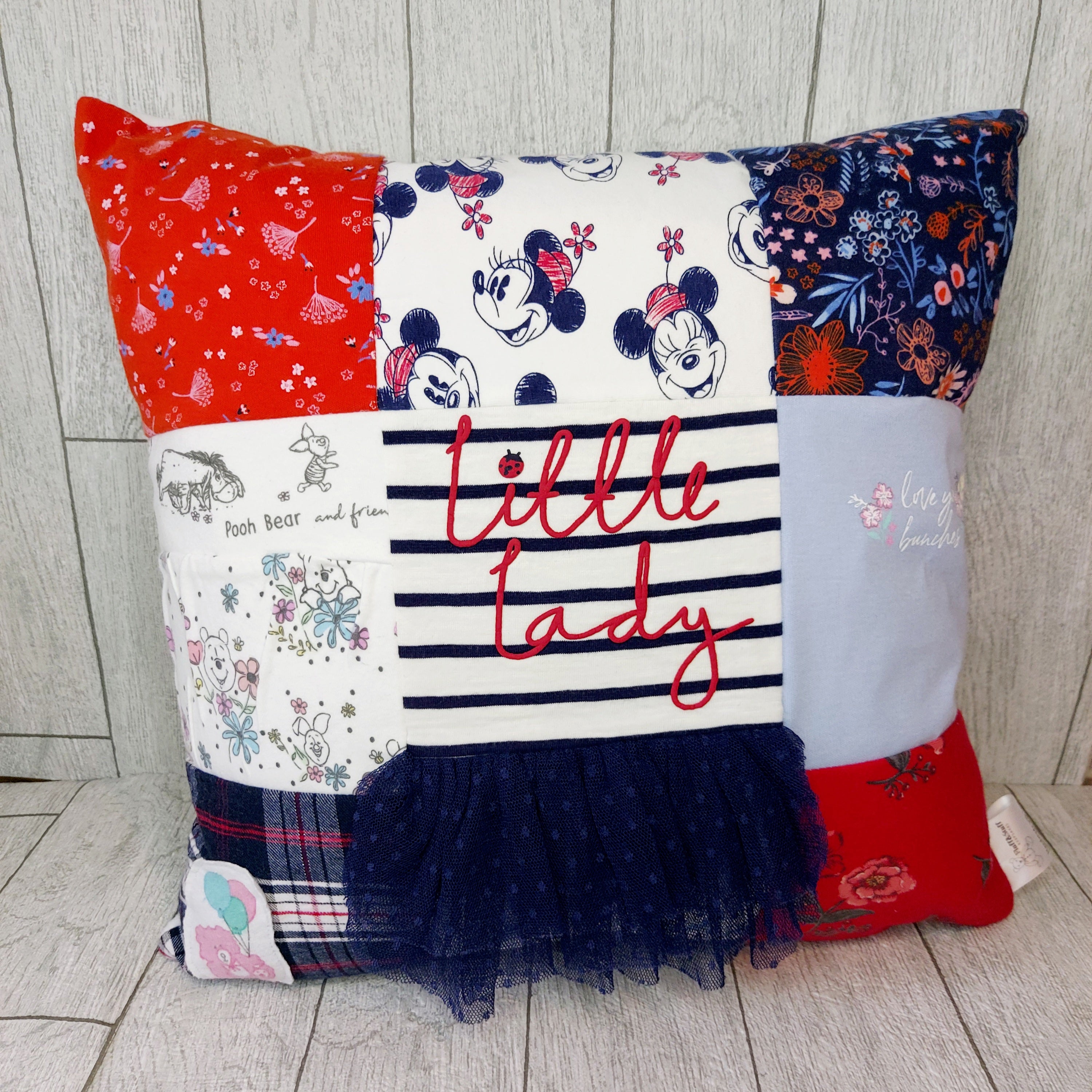 Baby Clothes 9 patch Cushion