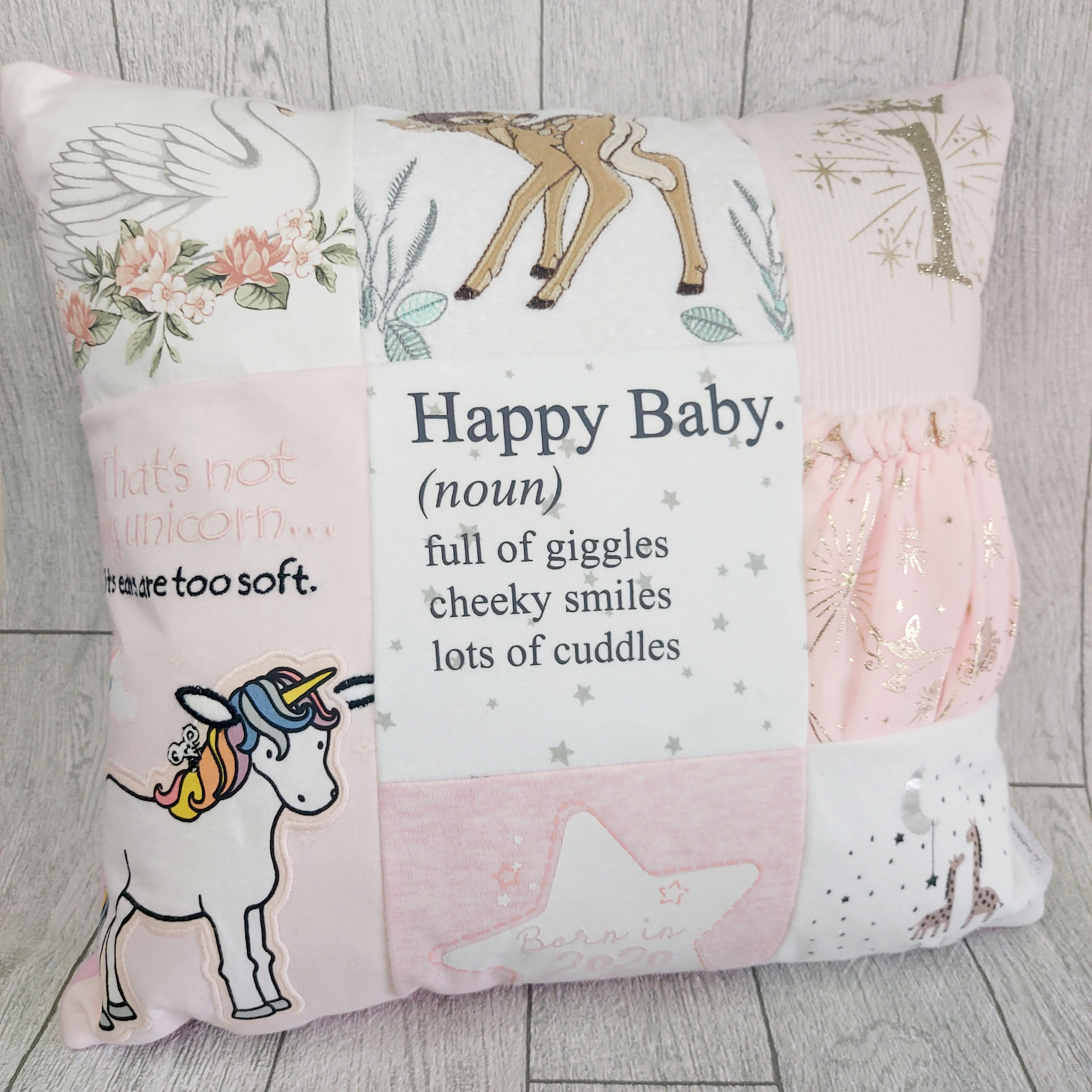 Baby Clothes 9 patch Cushion