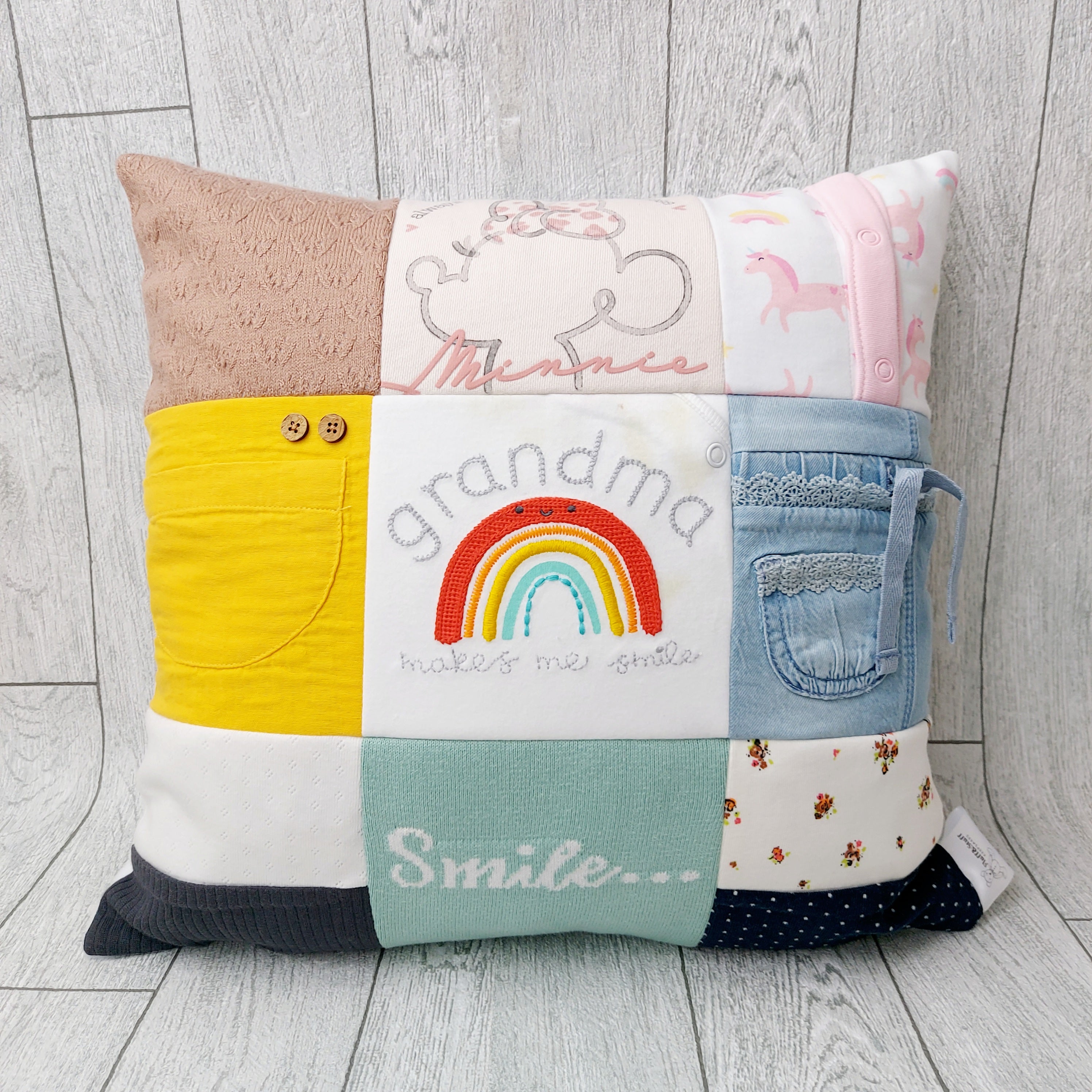 Baby Clothes 9 patch Cushion