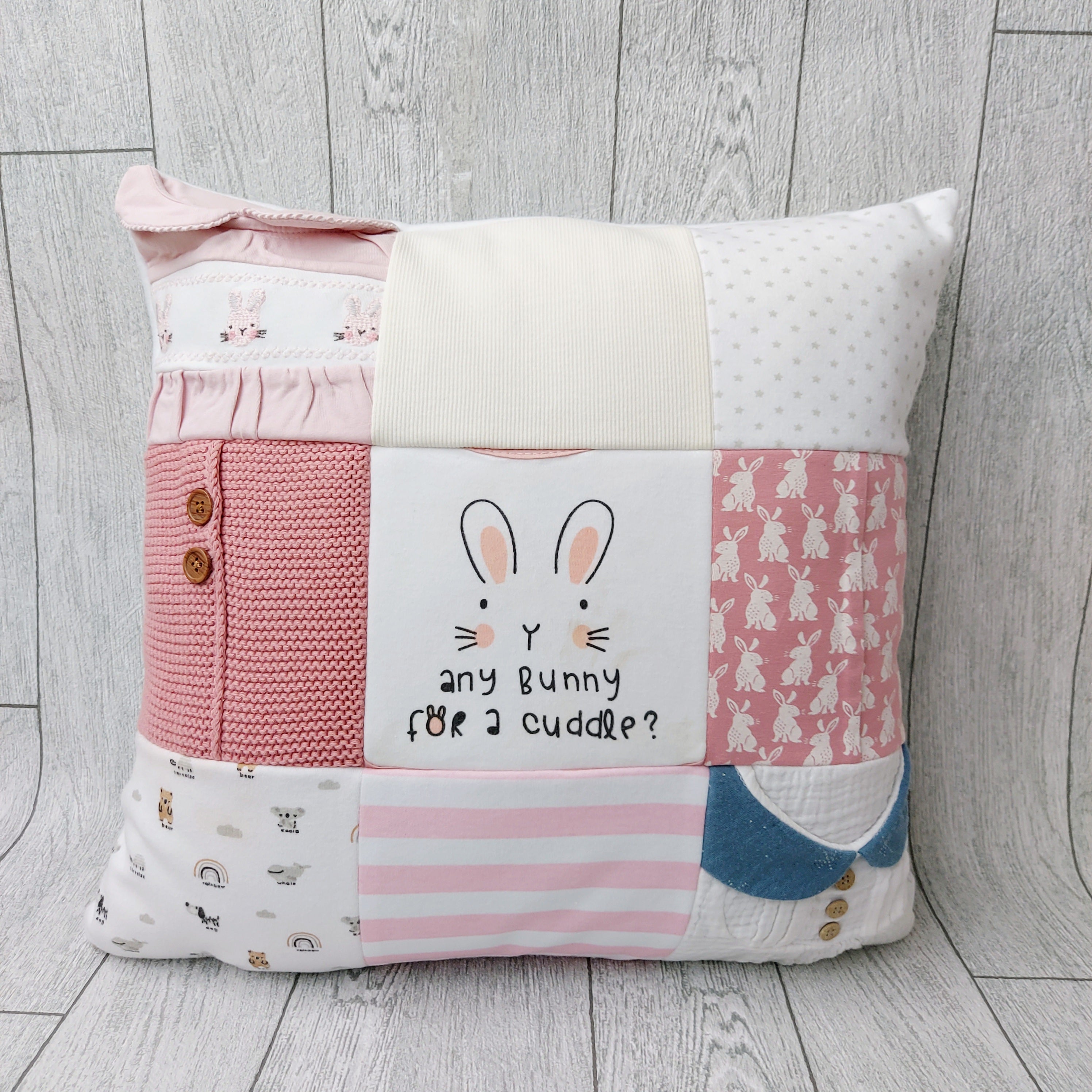 Baby Clothes 9 patch Cushion