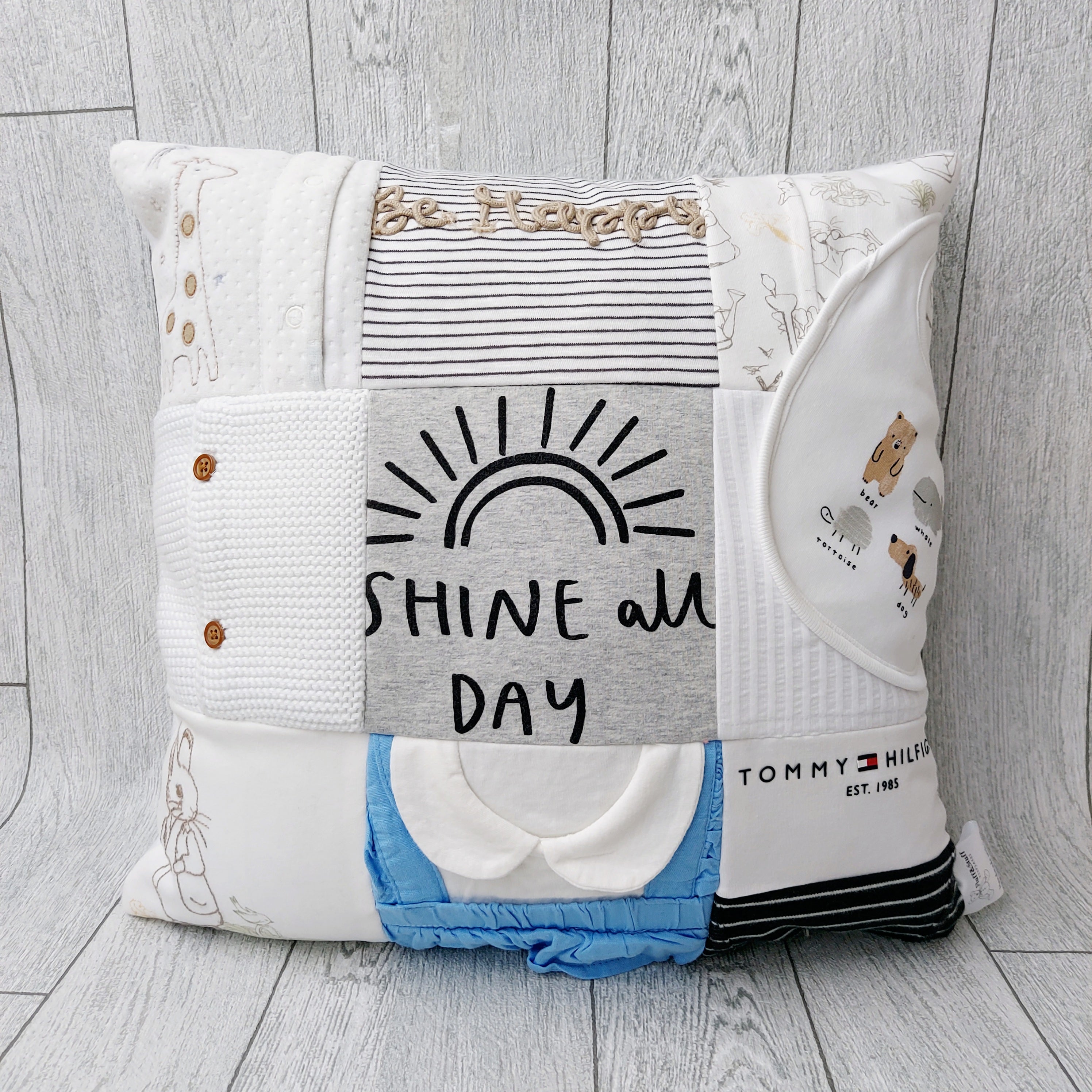 Baby Clothes 9 patch Cushion